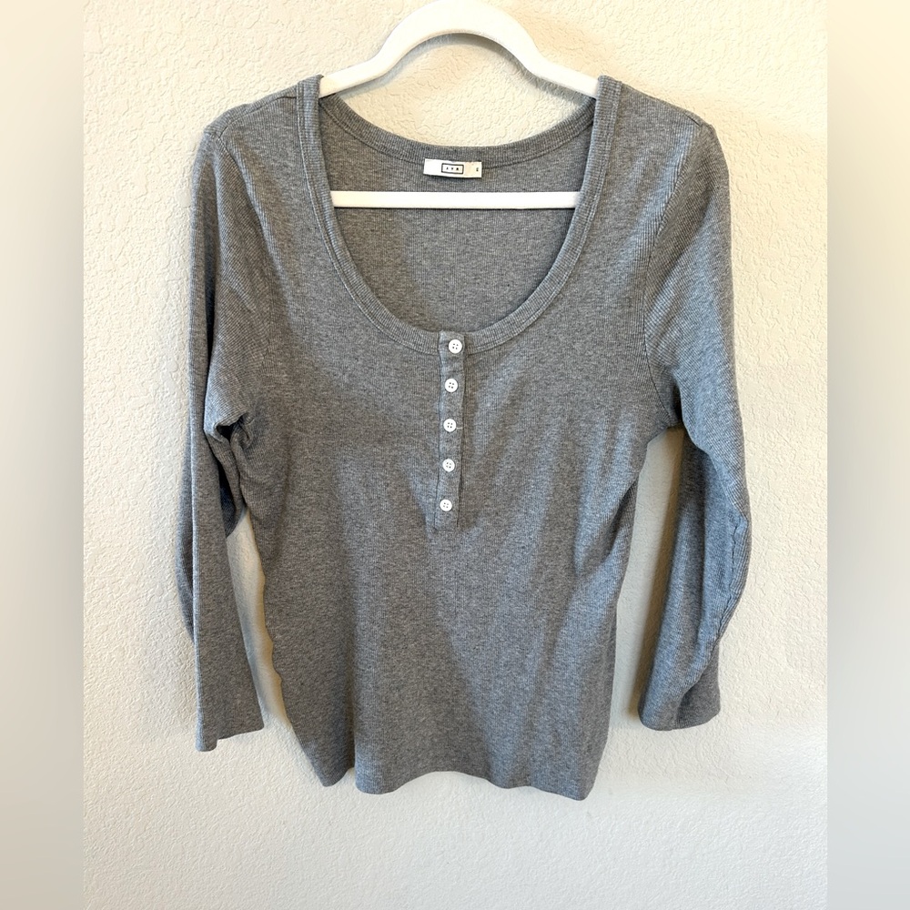 AYR ribbed scoop neck shirt